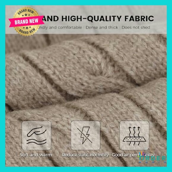 Fleece Lined Winter Set Touch Screen Gloves Knit Hat Scarf Chic - Picture 4 of 8